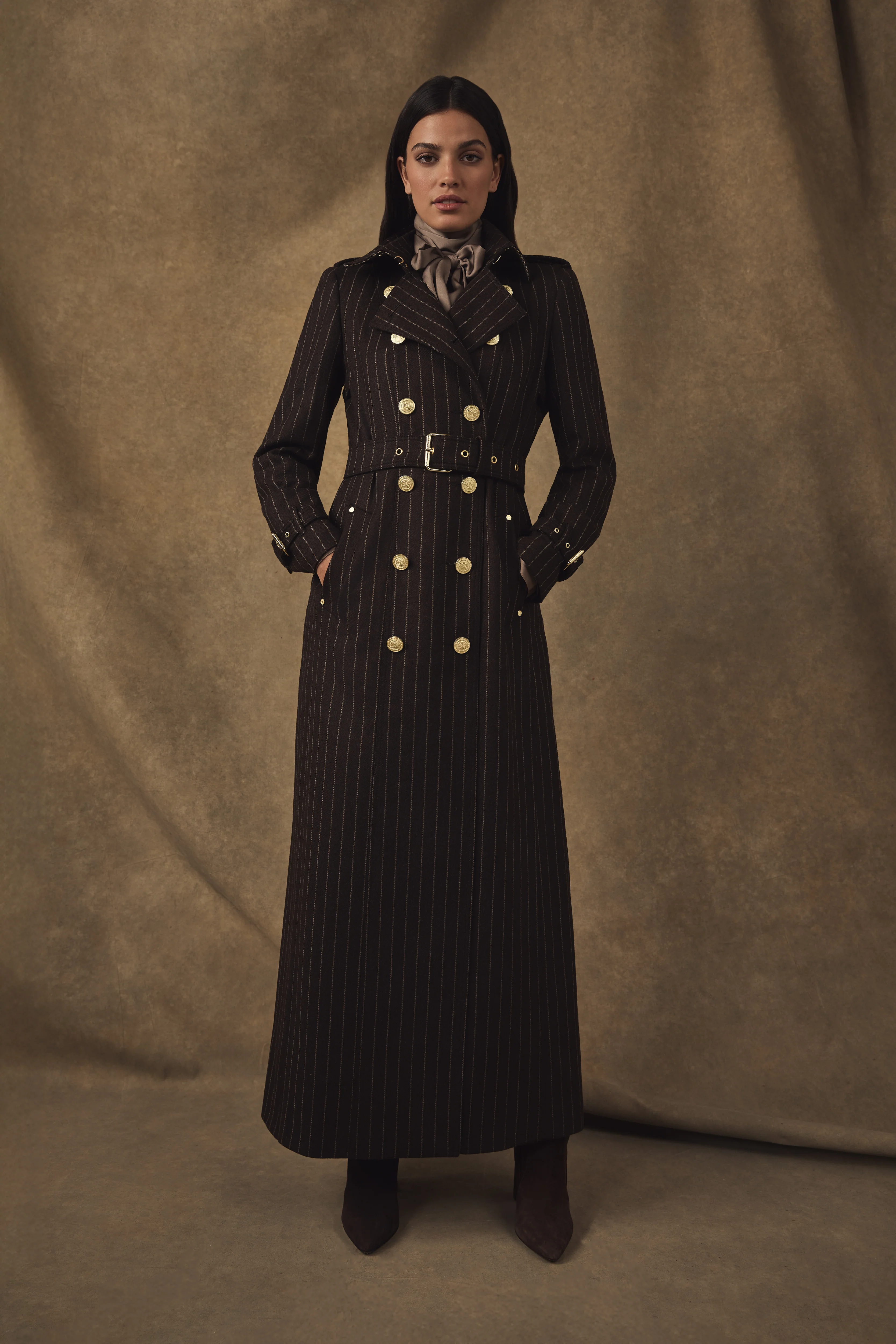 The Chocolate Pinstripe Look
