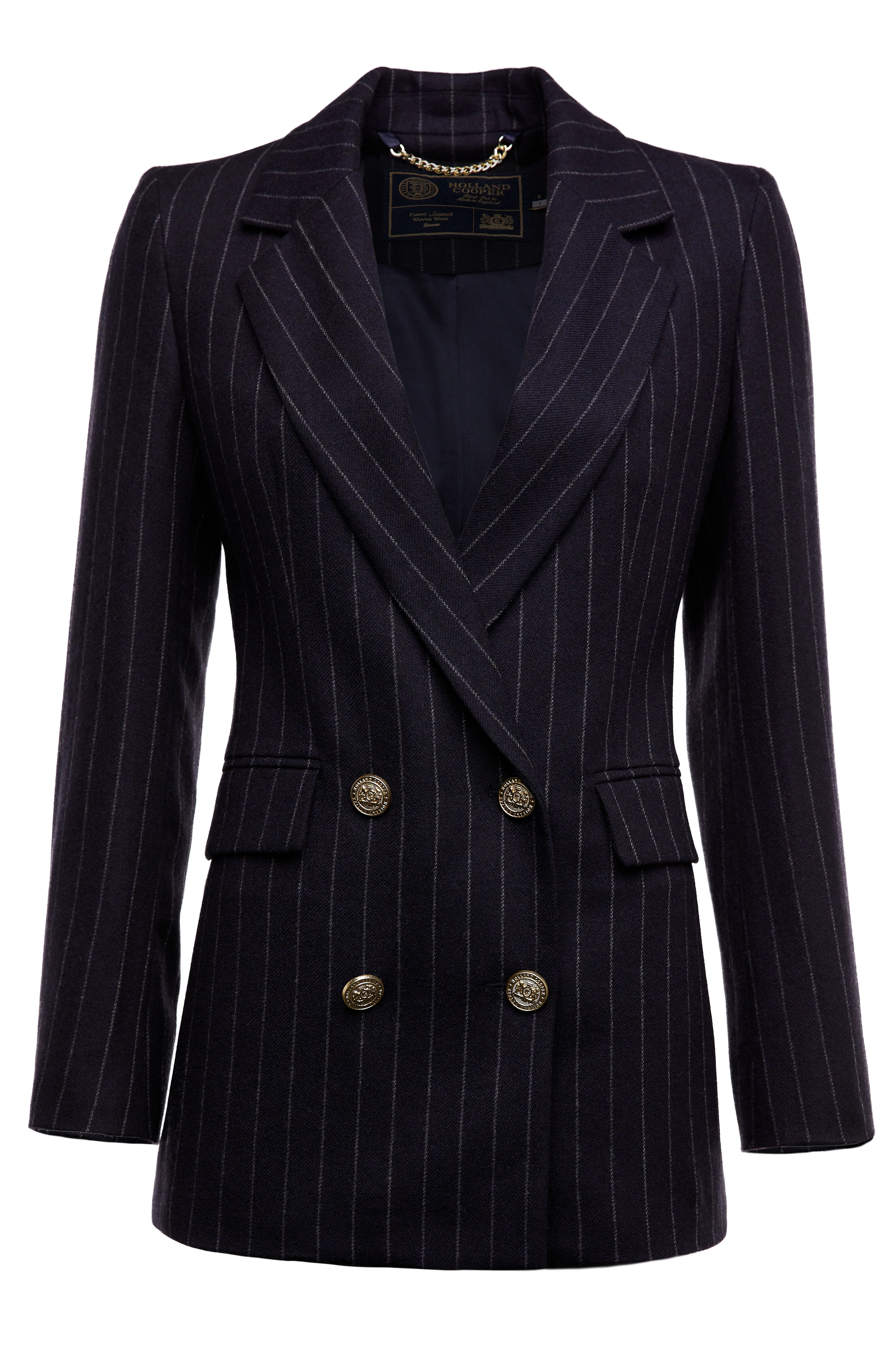 The Navy Chalk Pinstripe Suit - Image 5