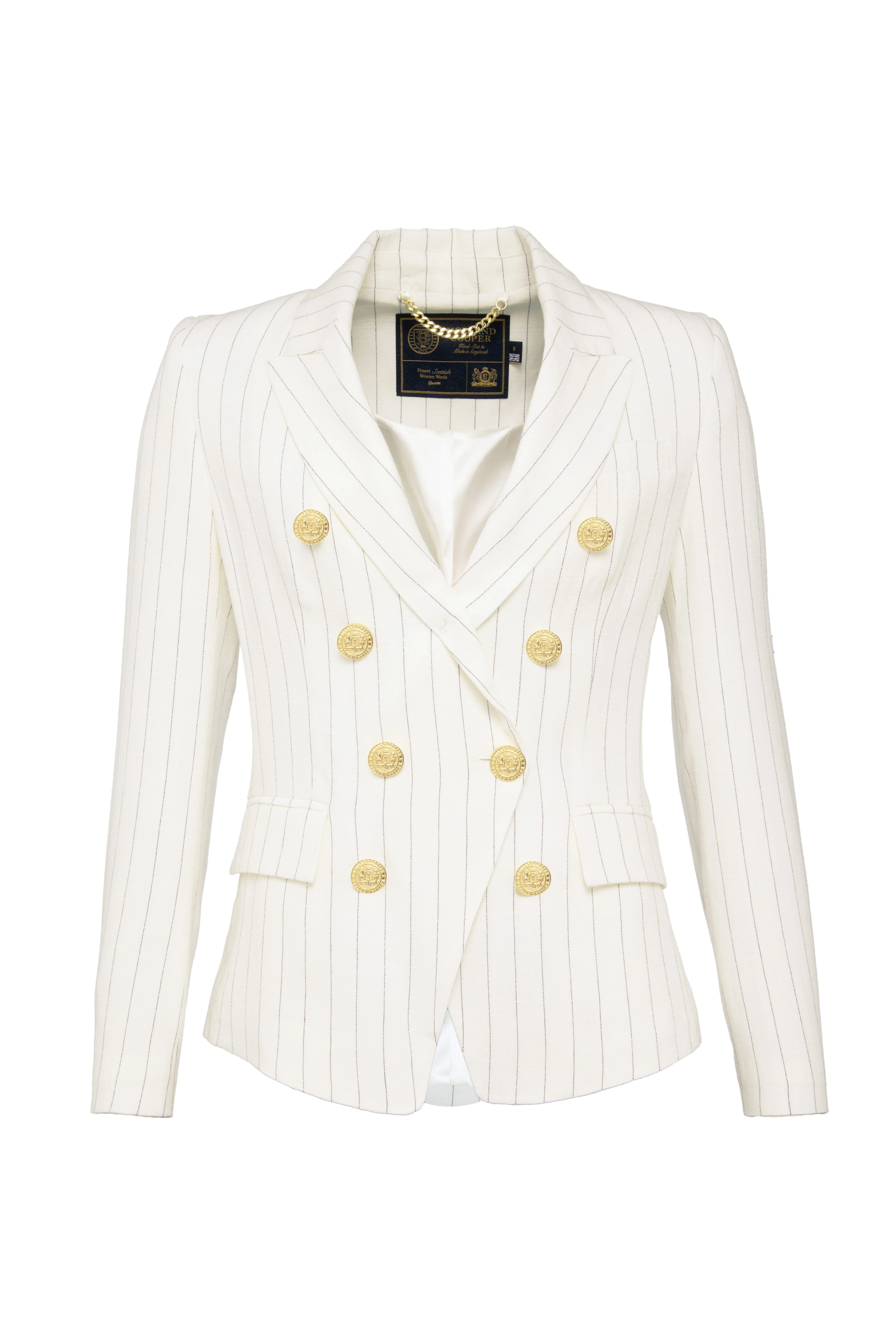 The Oyster Linen Pinstripe Suit - Image 3