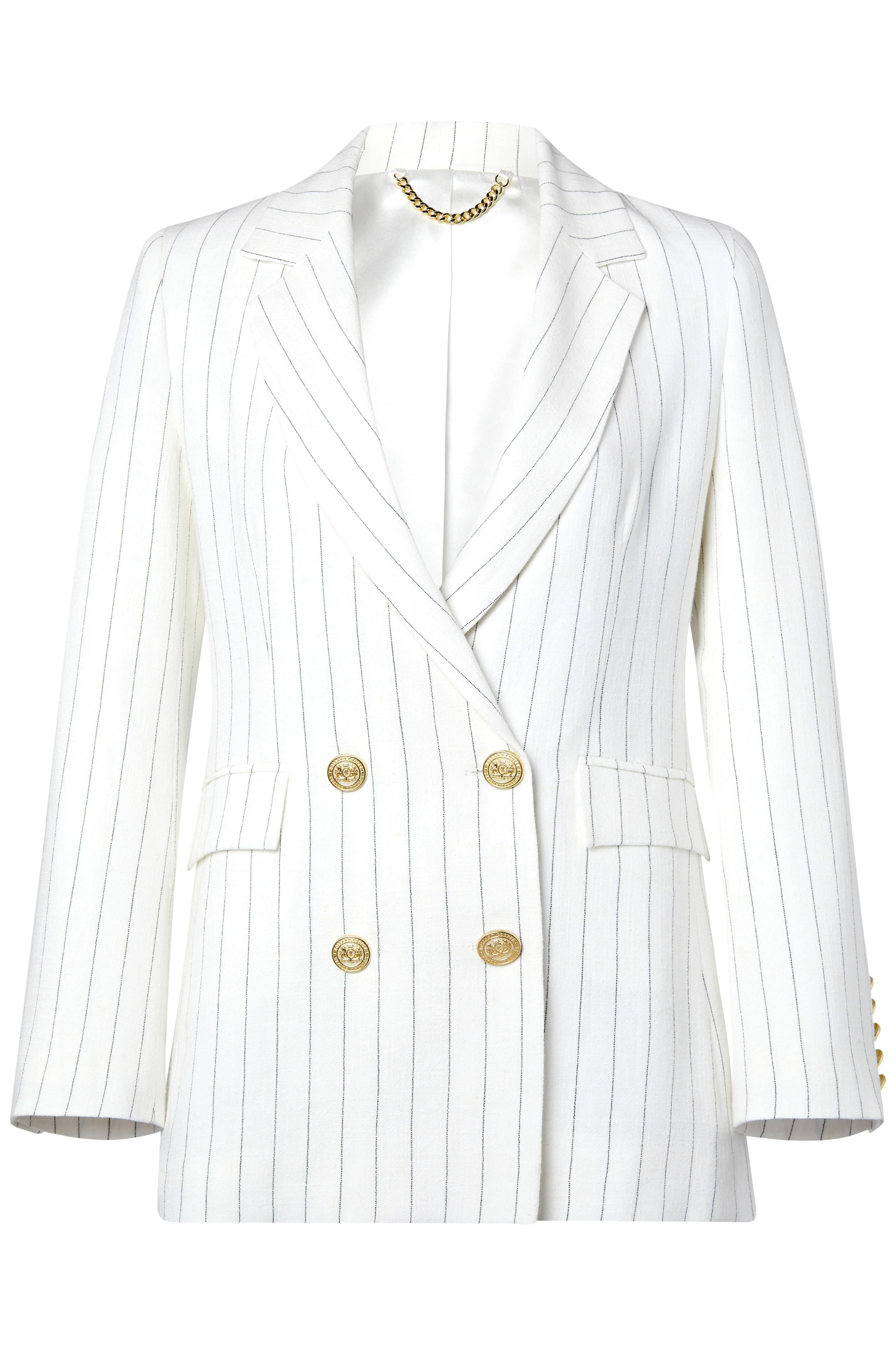 The Oyster Linen Pinstripe Suit - Image 4