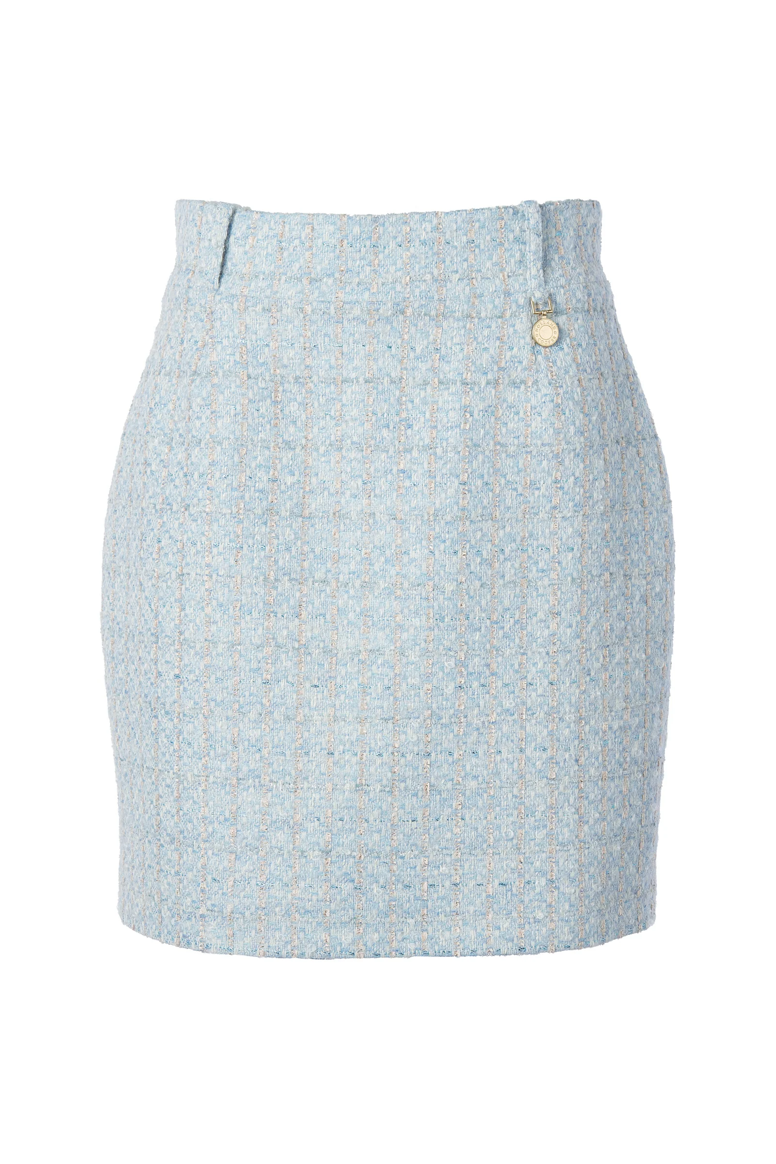 The Sky Blue Boucle Suit - Image 5