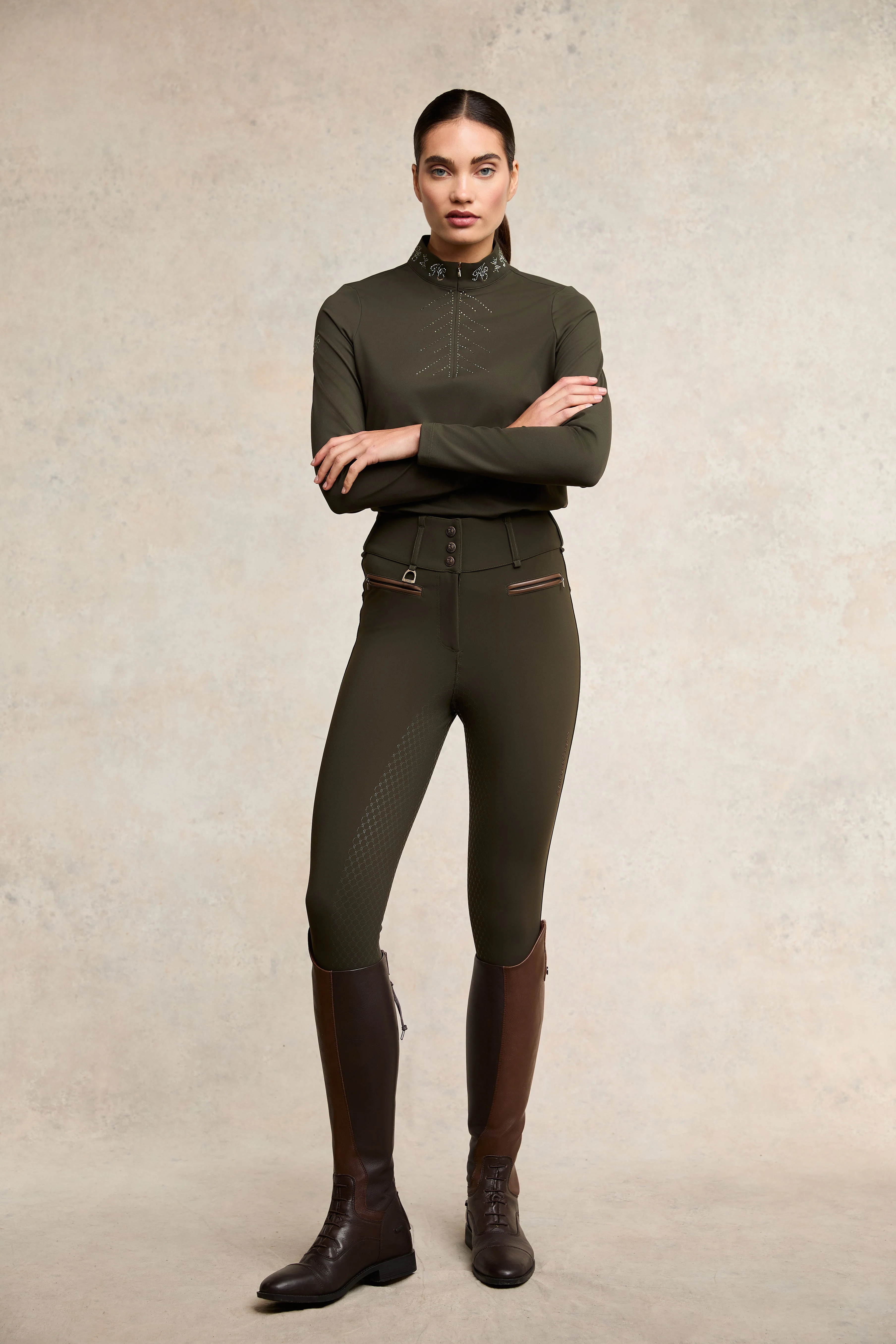 Thermal Heritage Breeches (Dark Olive) - Image 3