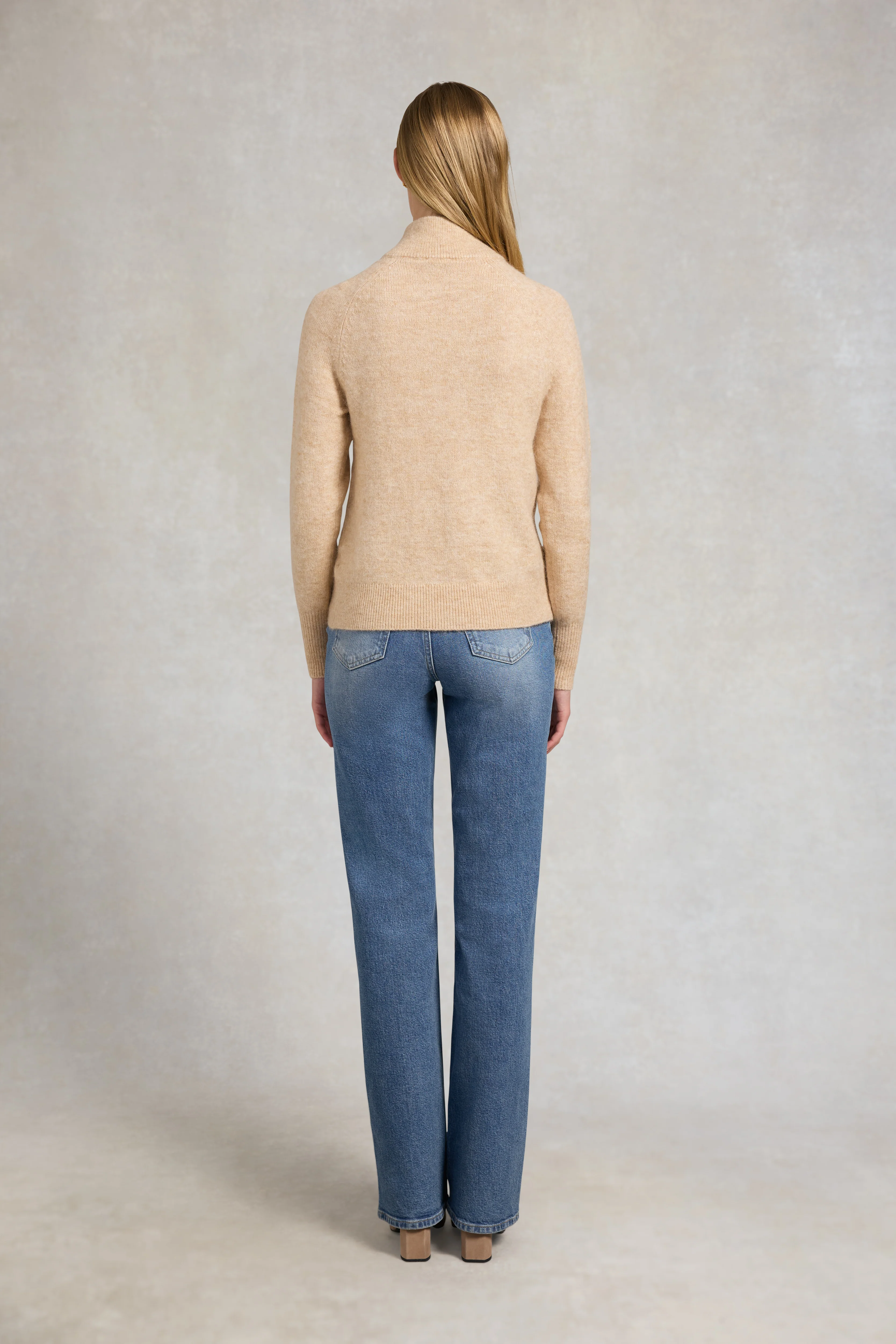 Tori Quarter Zip Knit (Camel) - Image 5