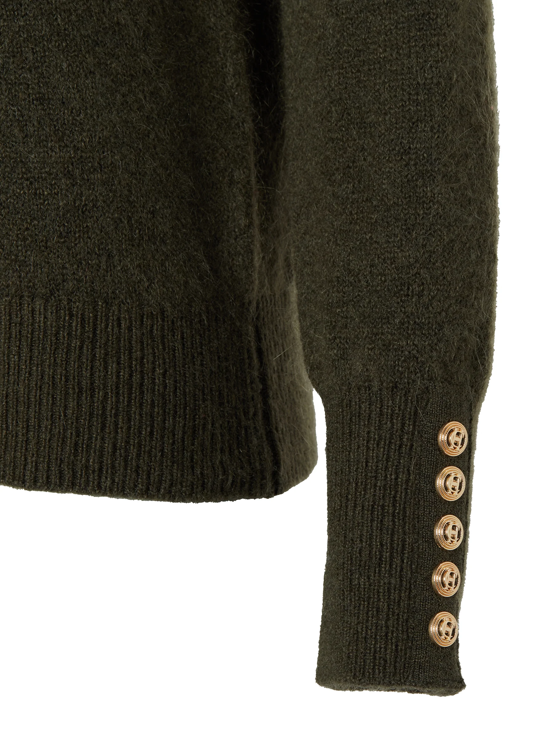 Tori Quarter Zip Knit (Forest Green) - Image 7