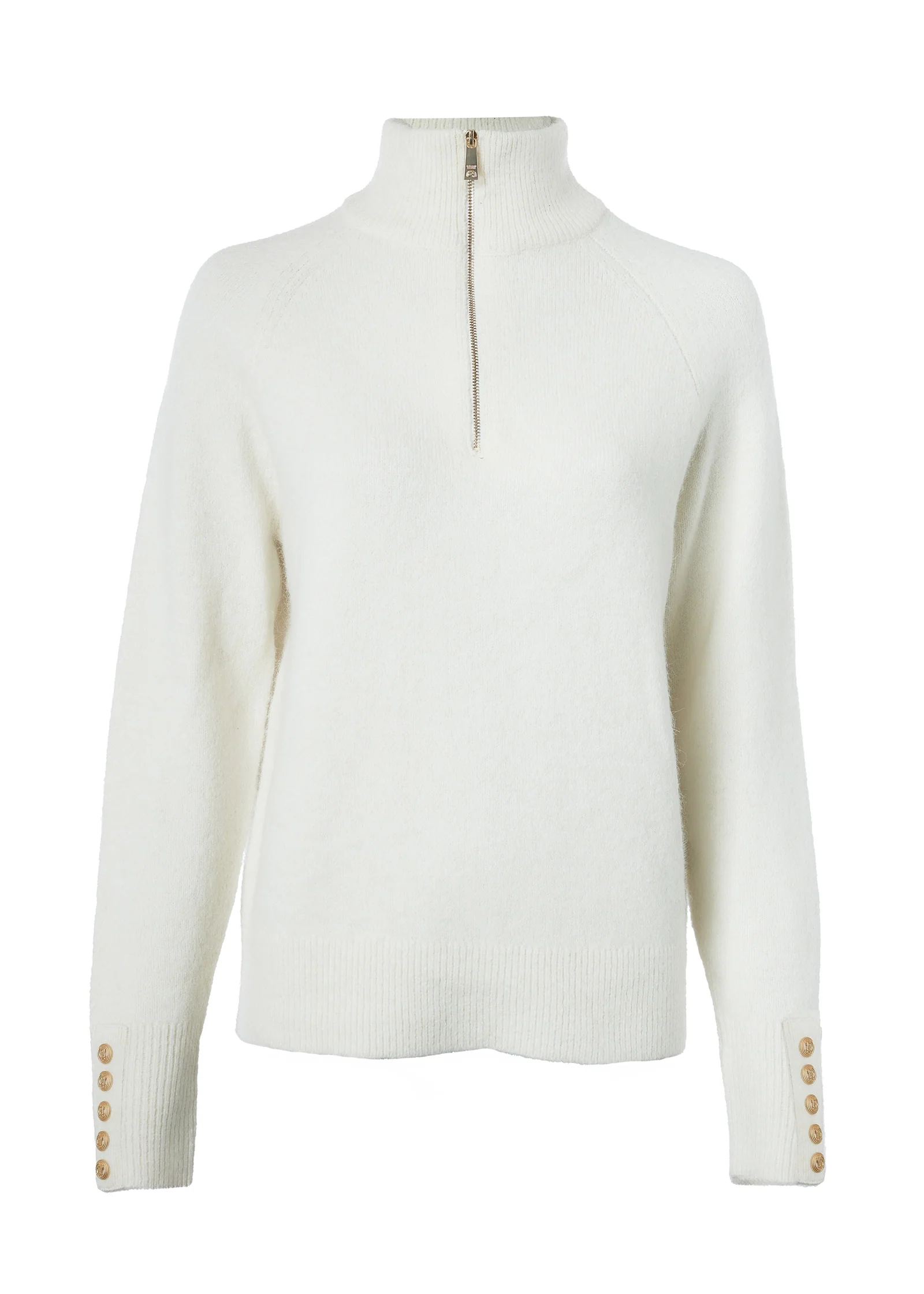Tori Quarter Zip Knit (Natural) - Image 4