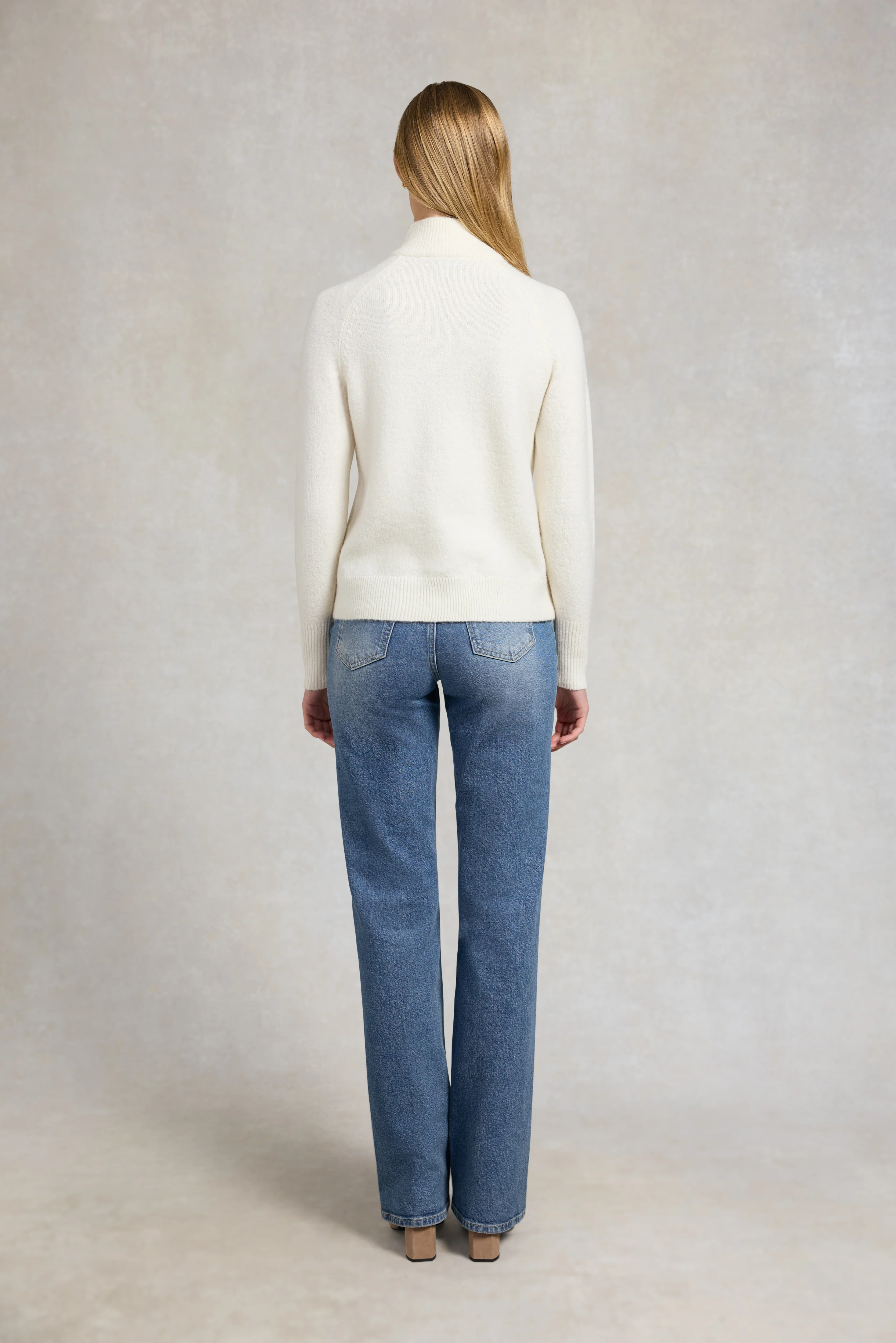 Tori Quarter Zip Knit (Natural) - Image 5
