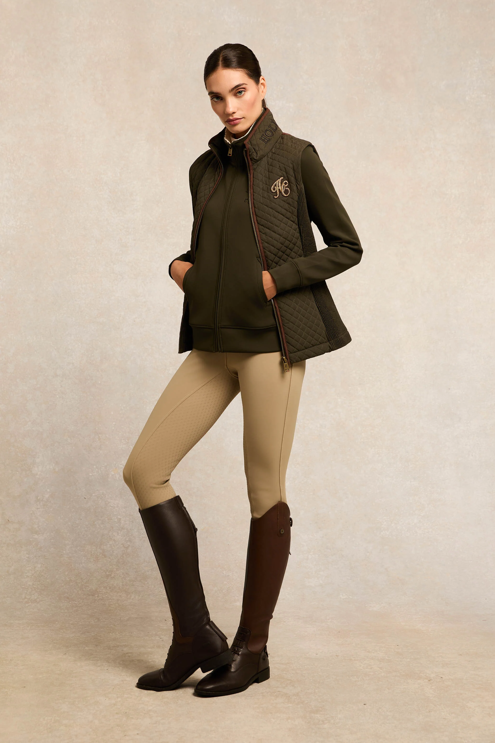 Training Zip Through Sweat (Dark Olive) - Image 3