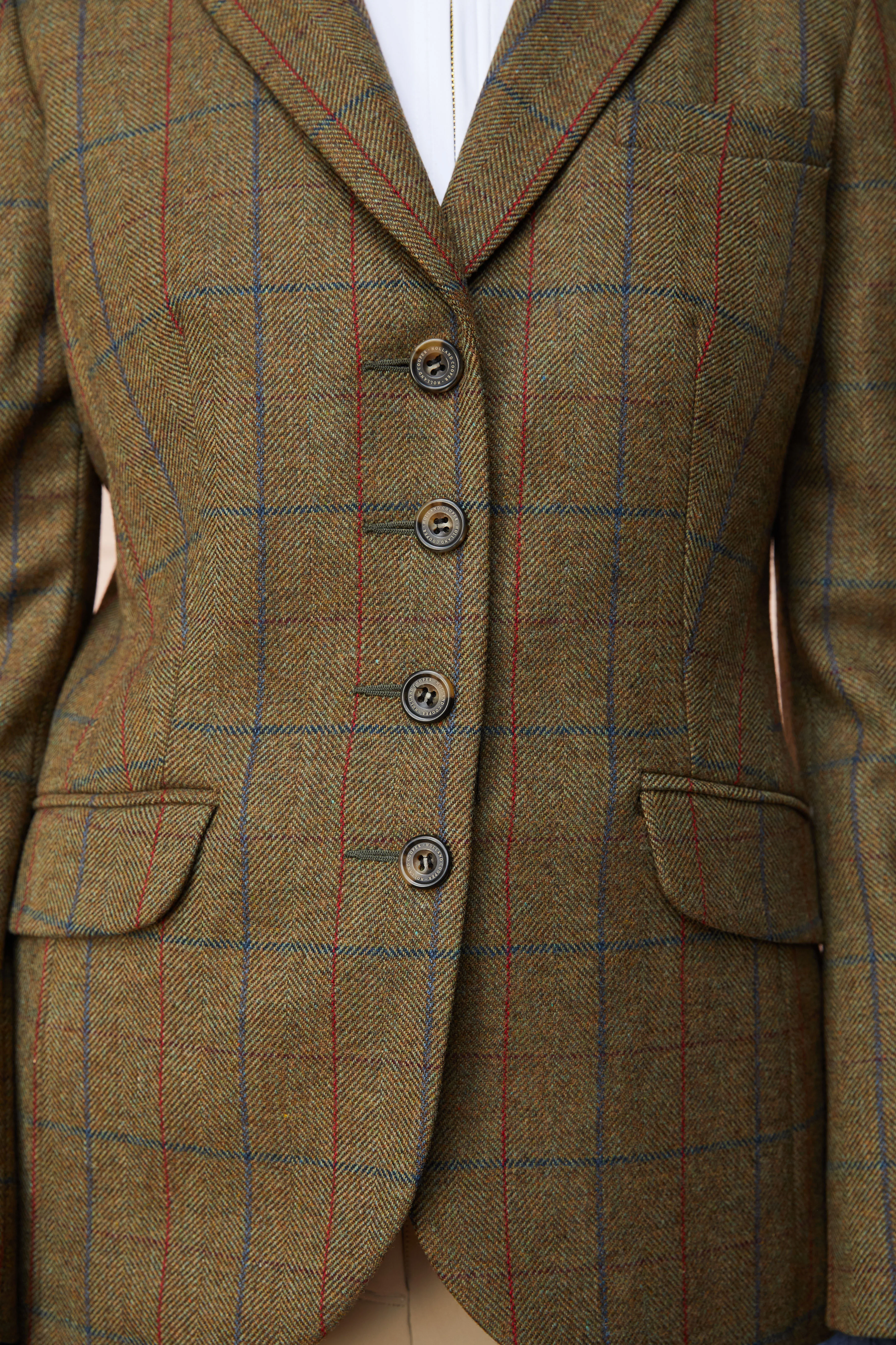Tweed Riding Jacket (Glen Green) - Image 10