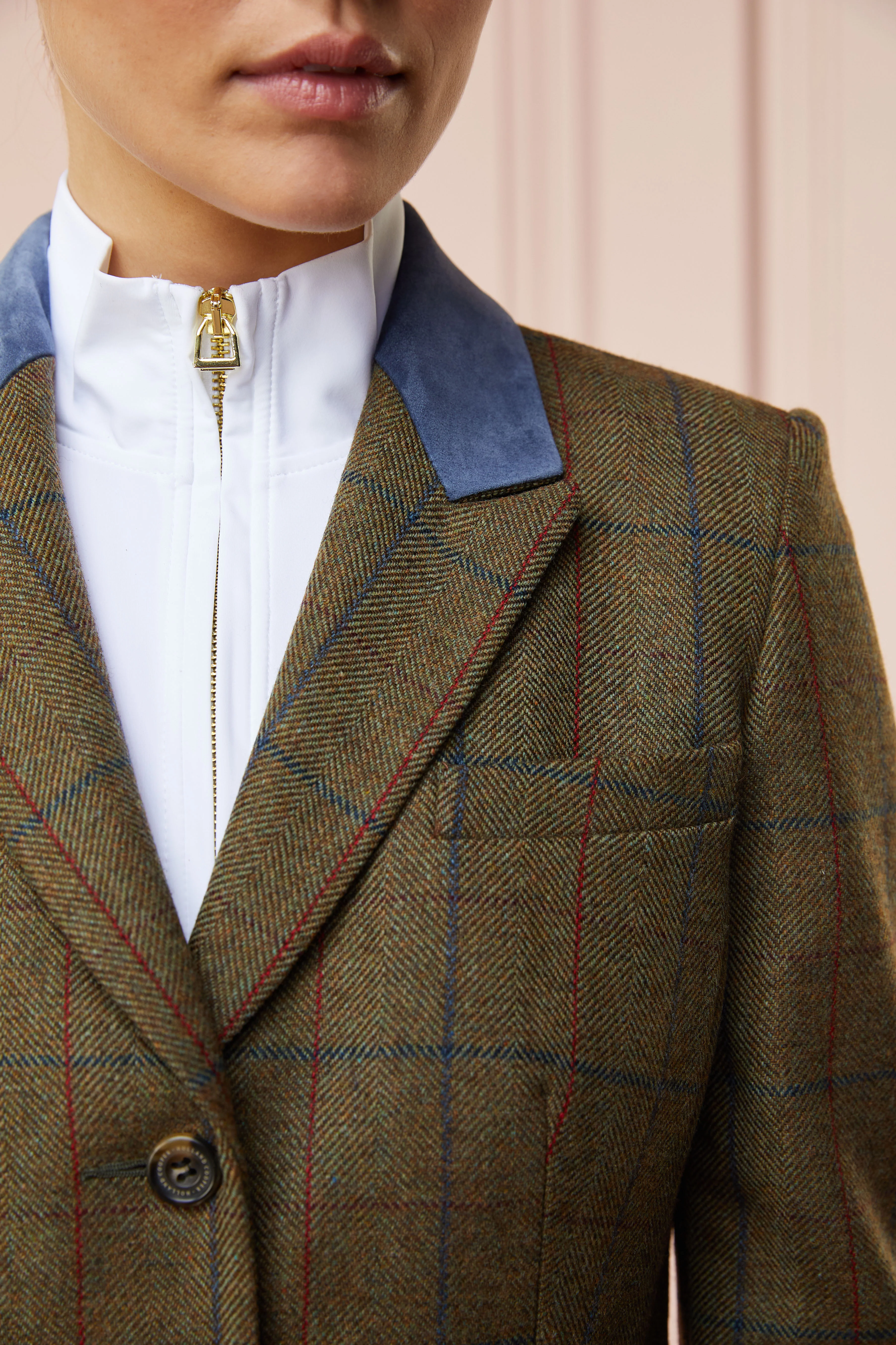 Tweed Riding Jacket (Glen Green) - Image 6