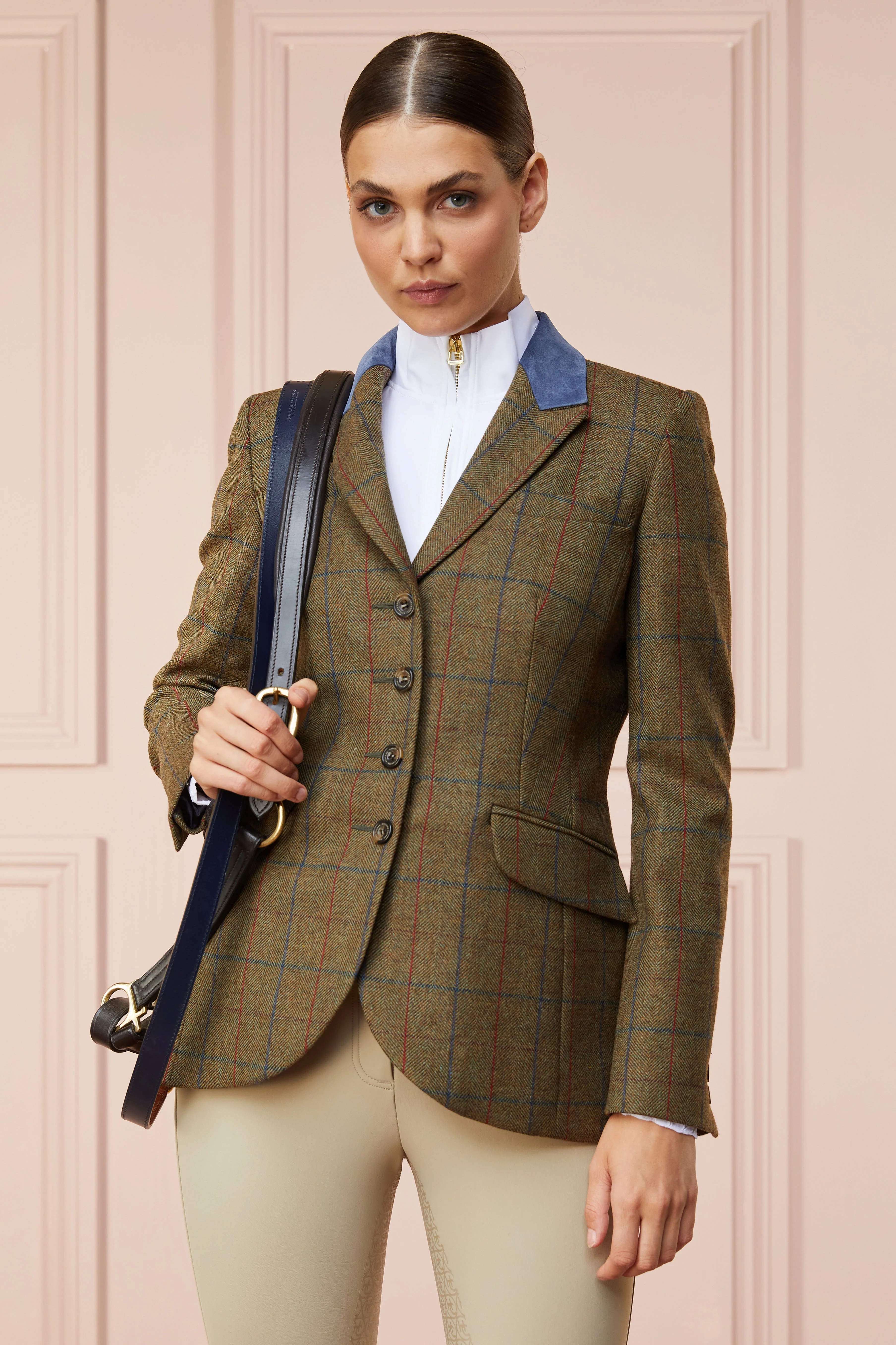 Tweed Riding Jacket (Glen Green) - Image 8