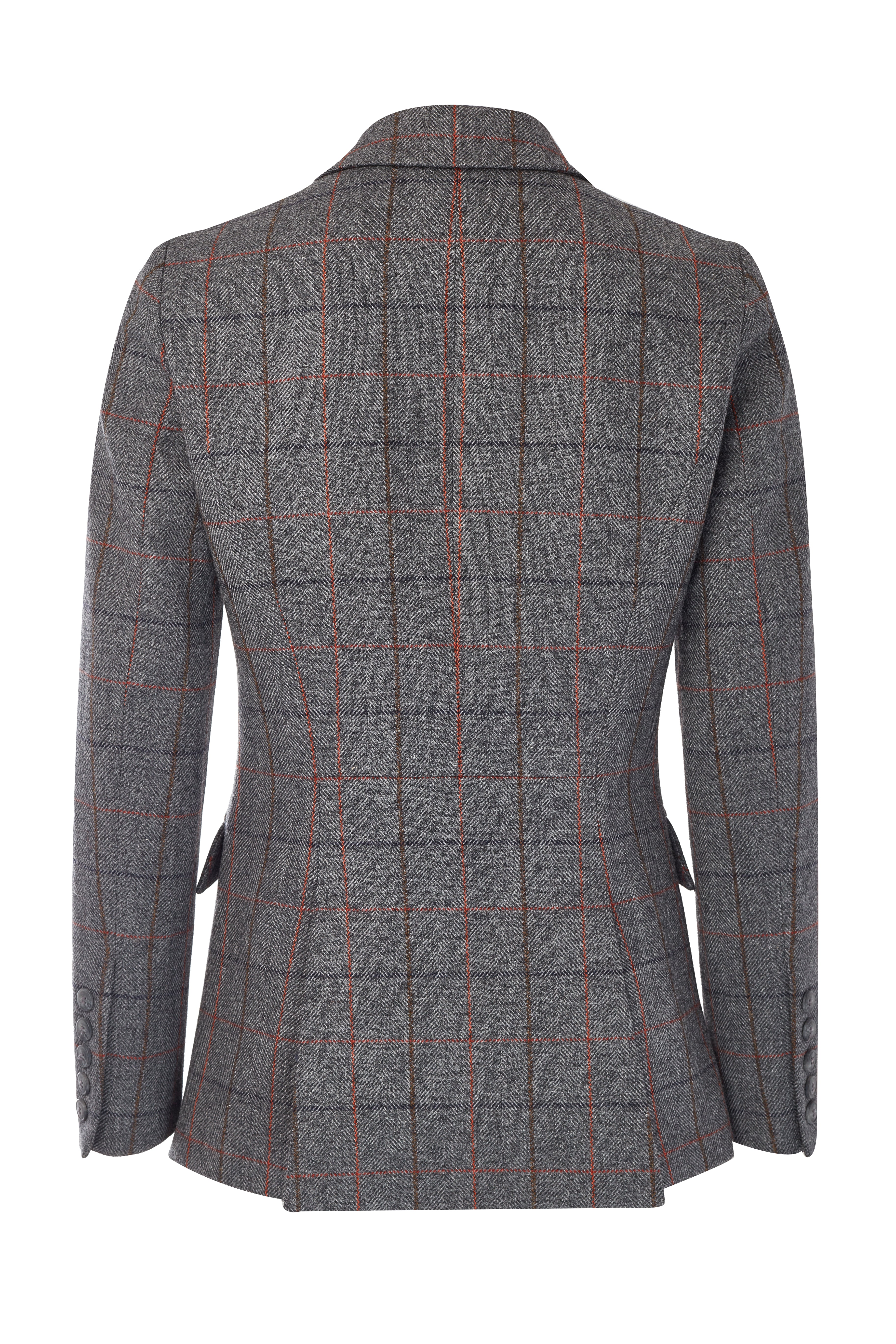 Tweed Riding Jacket (Mid Blue Check) - Image 11
