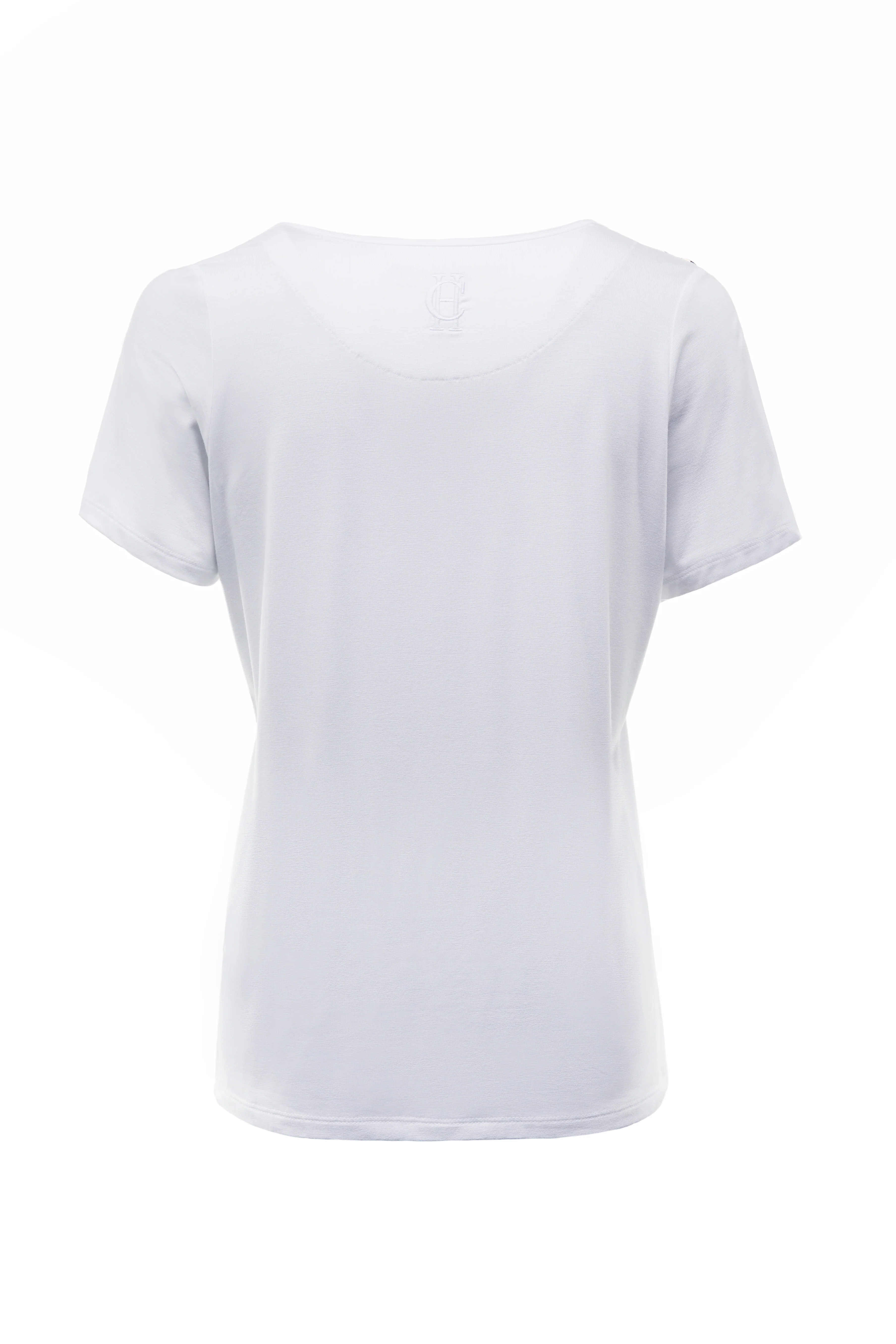 Relax Fit V-Neck Tee (White) - Image 8