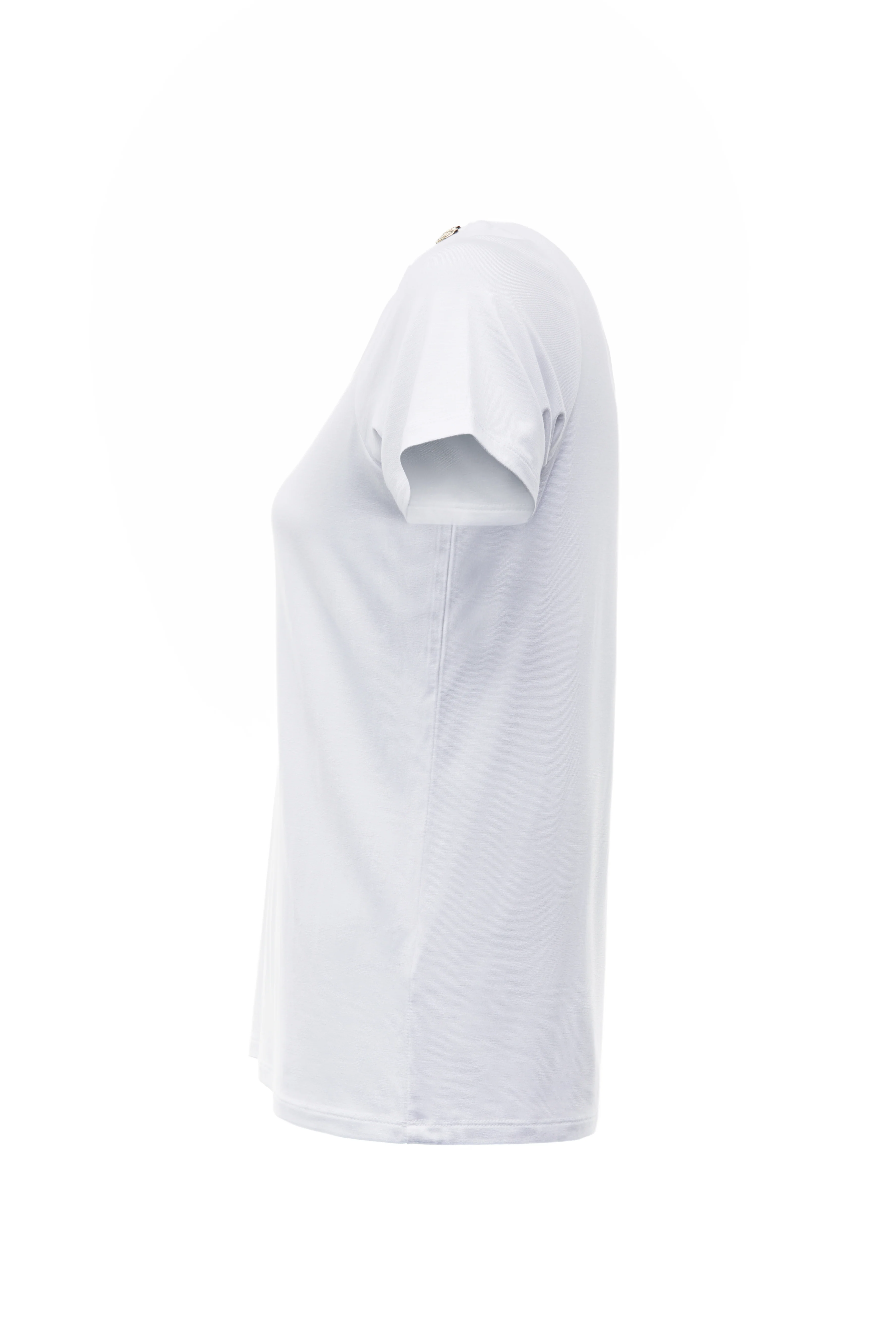 Relax Fit V-Neck Tee (White) - Image 9
