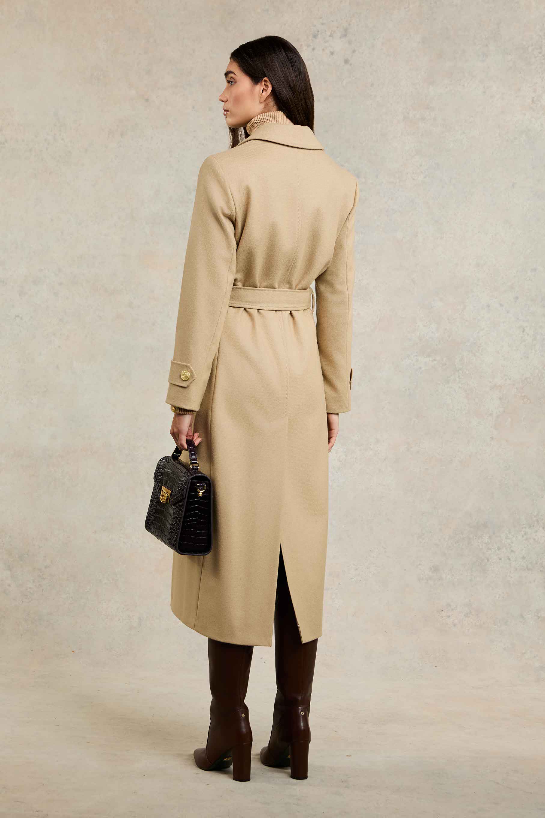 Wrap Coat (Camel) - Image 6