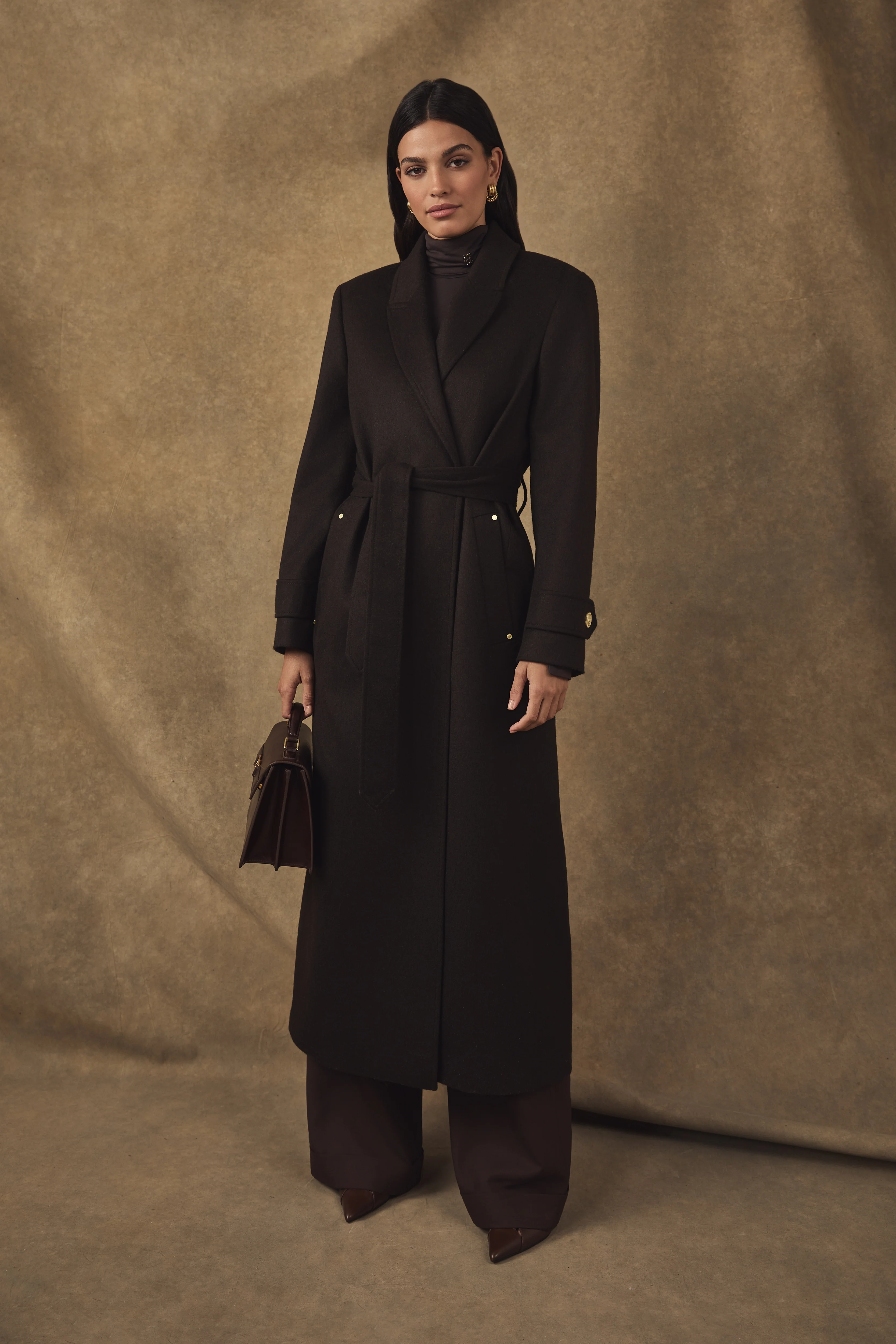 Wrap Coat (Chocolate)