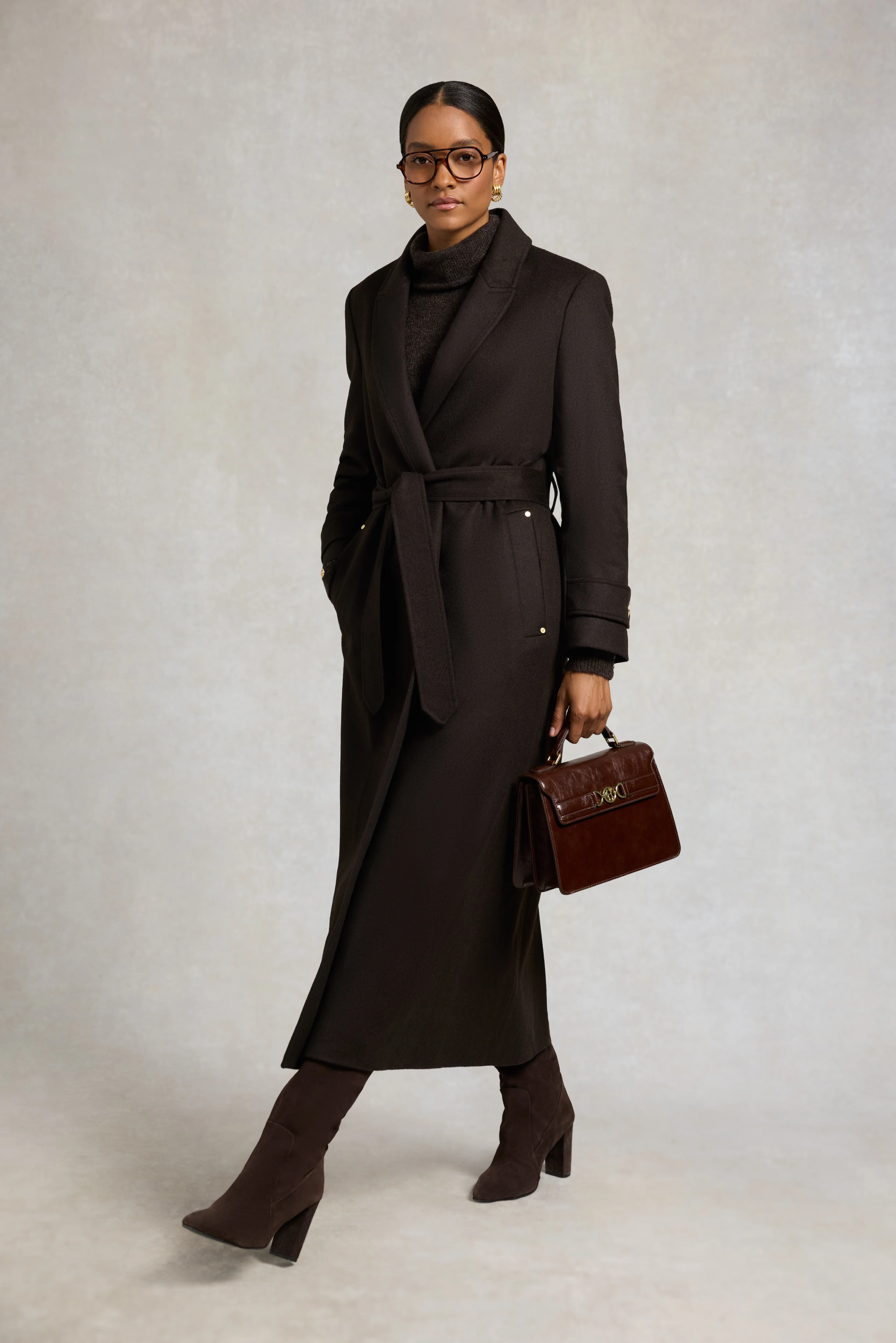 Wrap Coat (Chocolate) - Image 3