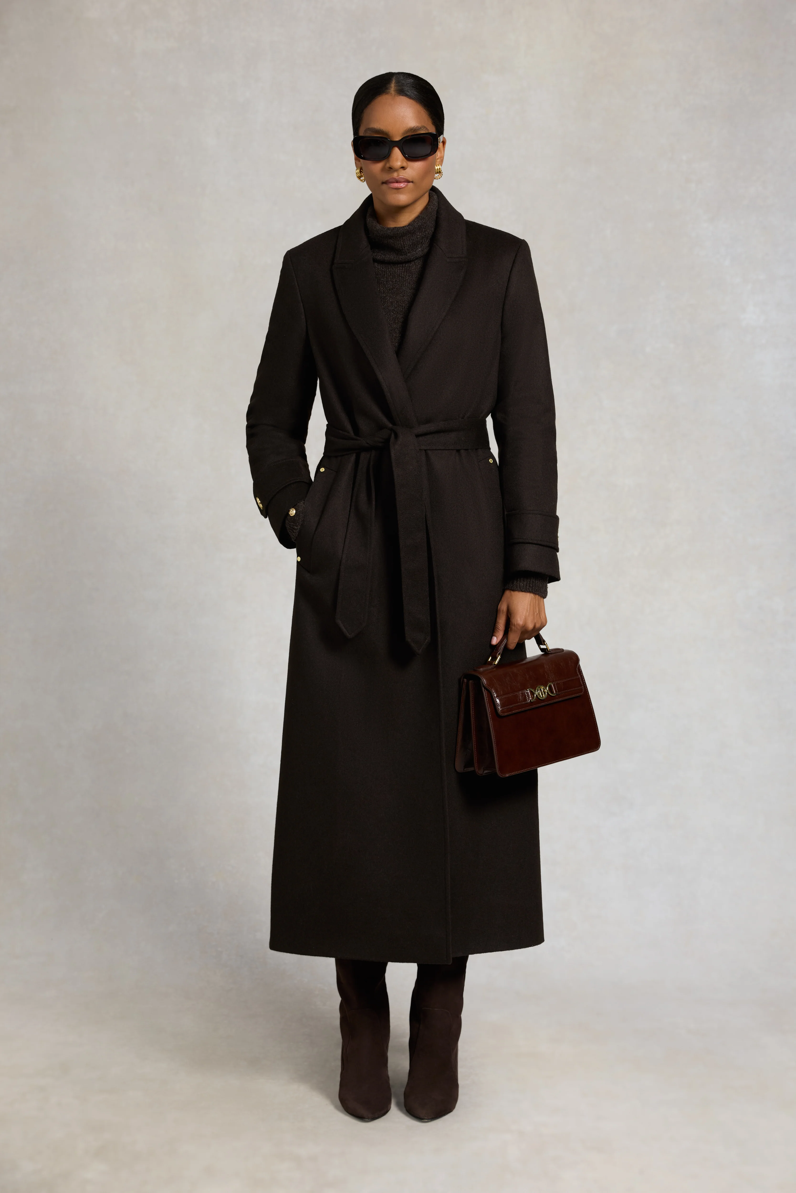 Wrap Coat (Chocolate) - Image 6