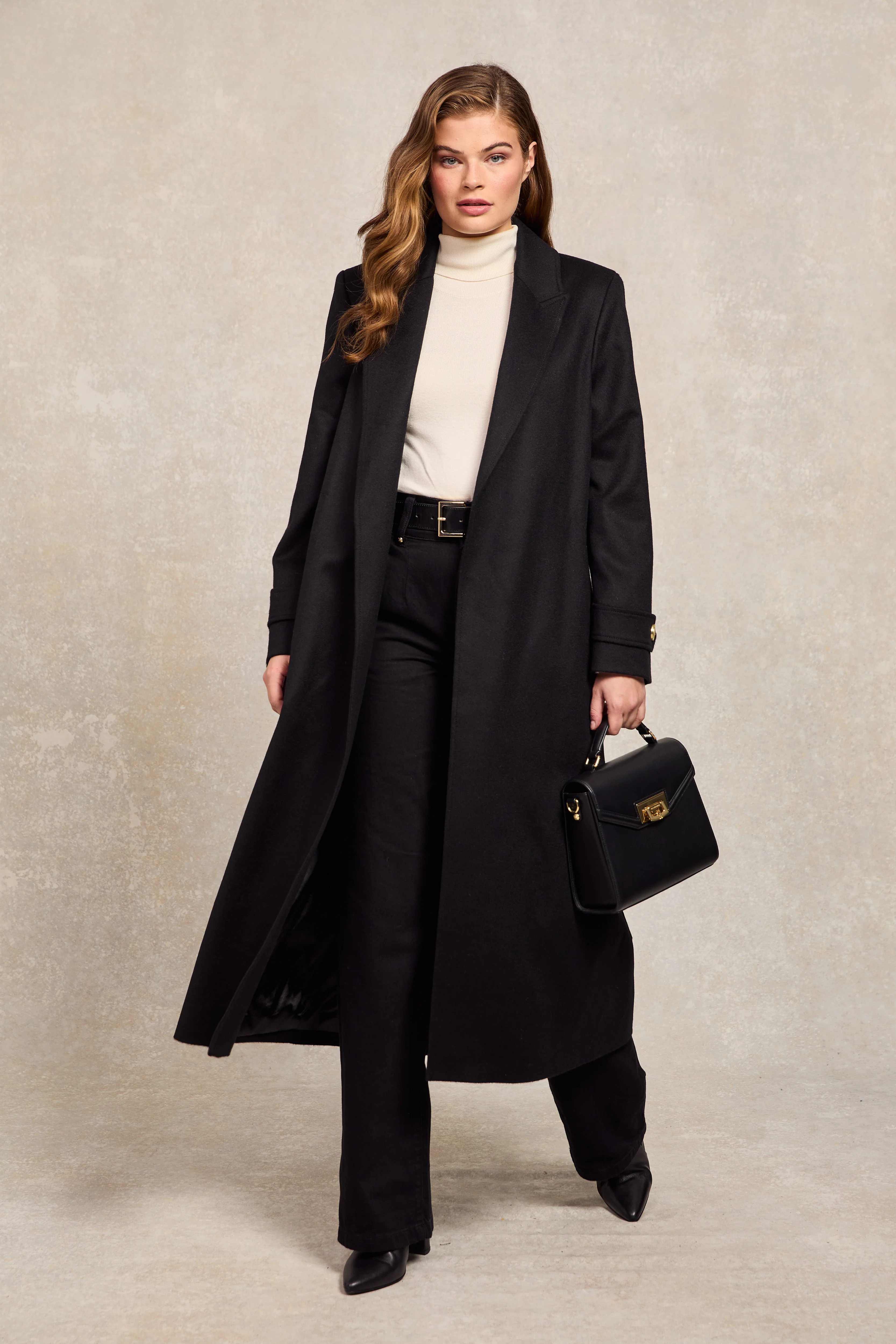 Wrap Coat (Soft Black) - Image 7