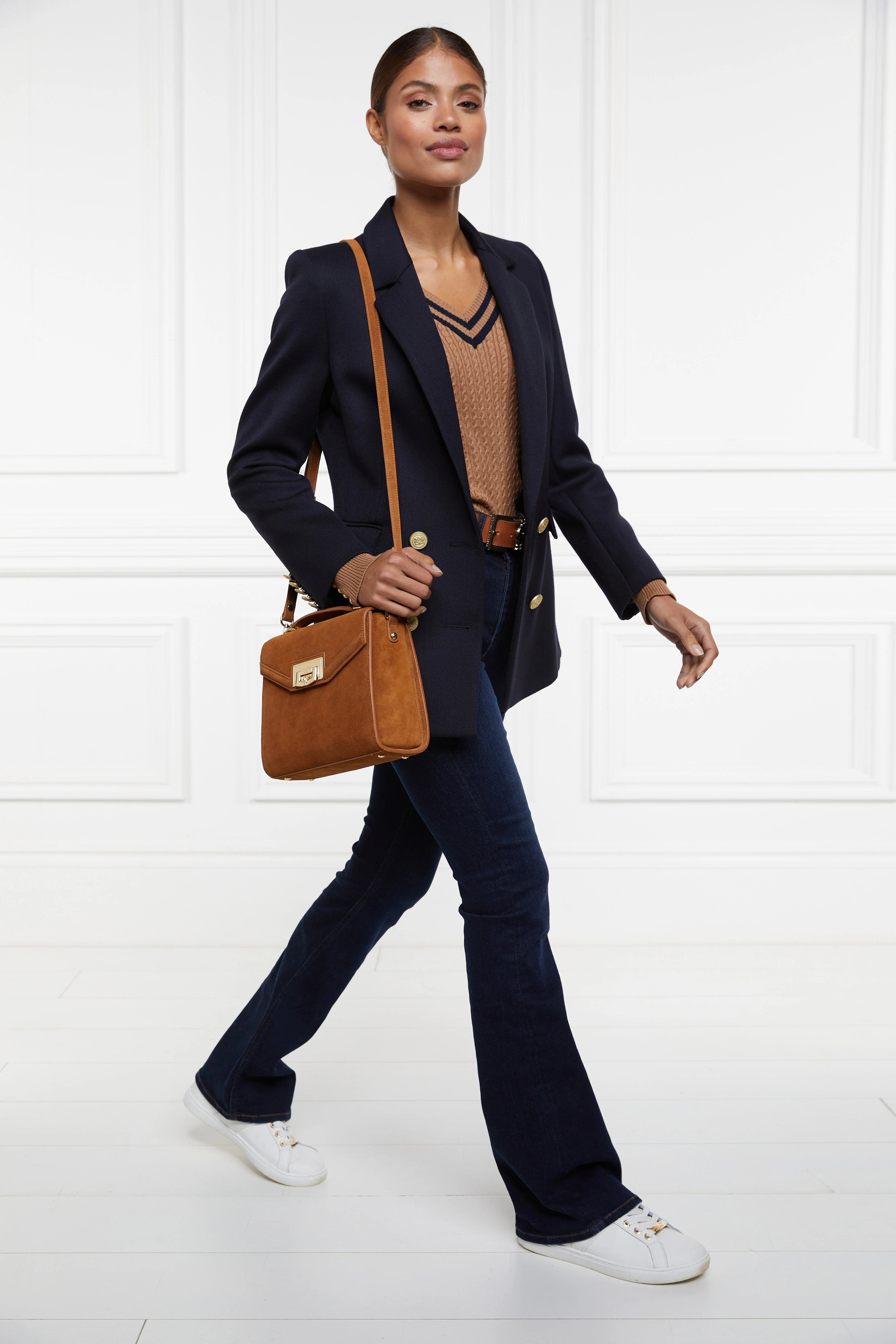 Zoe Knit (Dark Camel Marl) - Image 3
