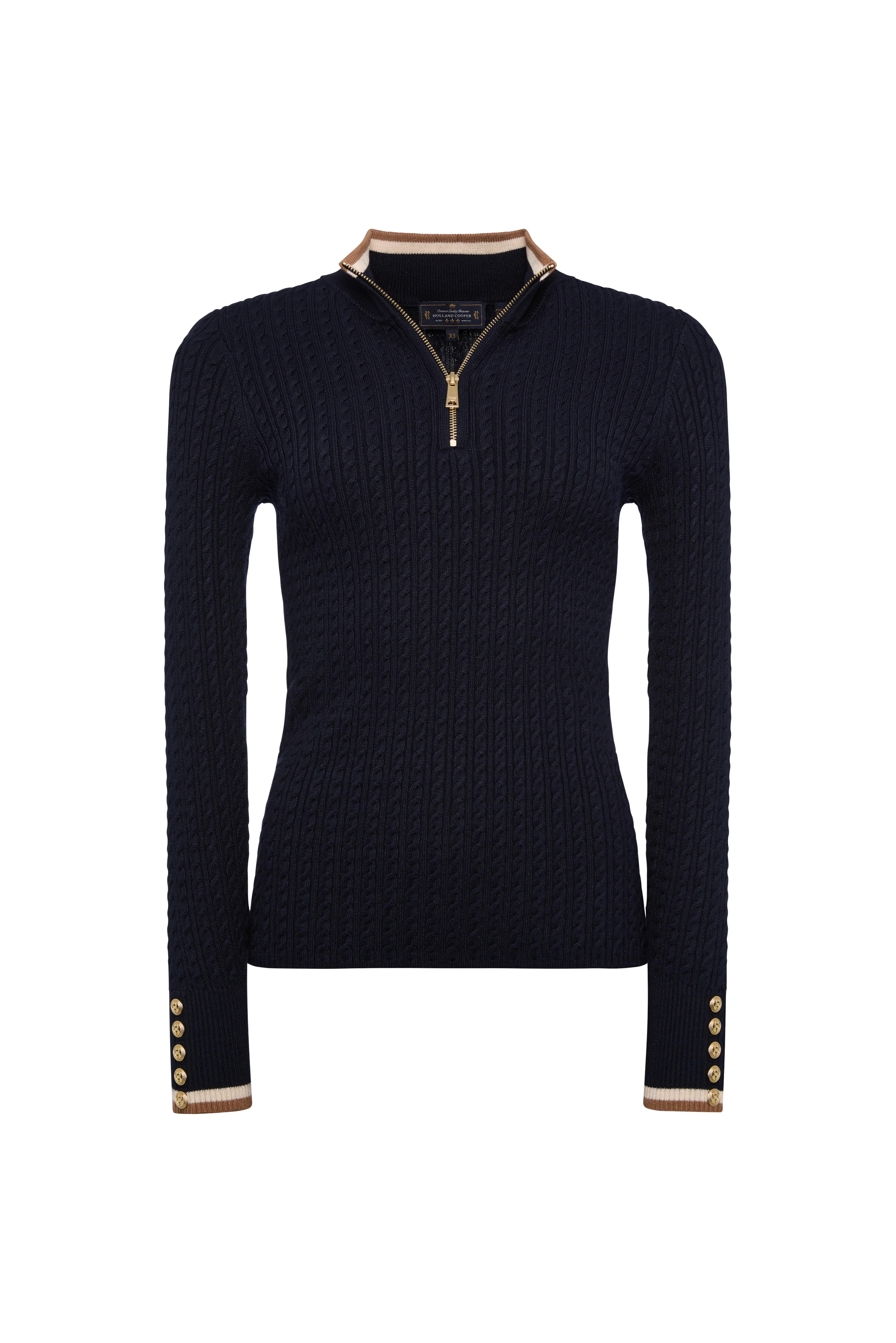Zoe Quarter Zip Knit (Ink Navy) - Image 7